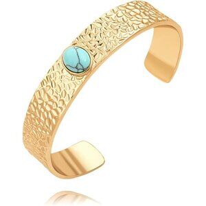 Gold Bar Bracelet Dainty Cuff Bangle Adjustable Thin Minimalist Jewelry Women